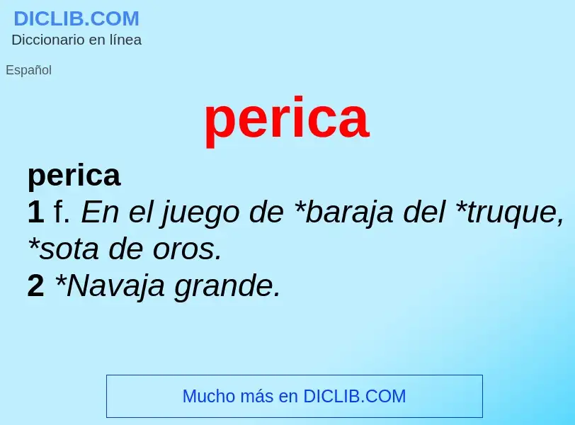 What is perica - definition