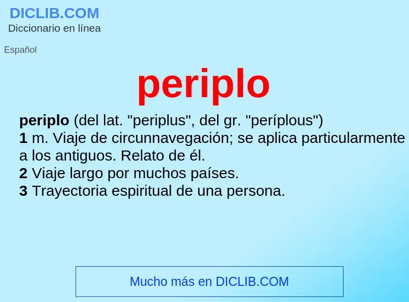 What is periplo - definition