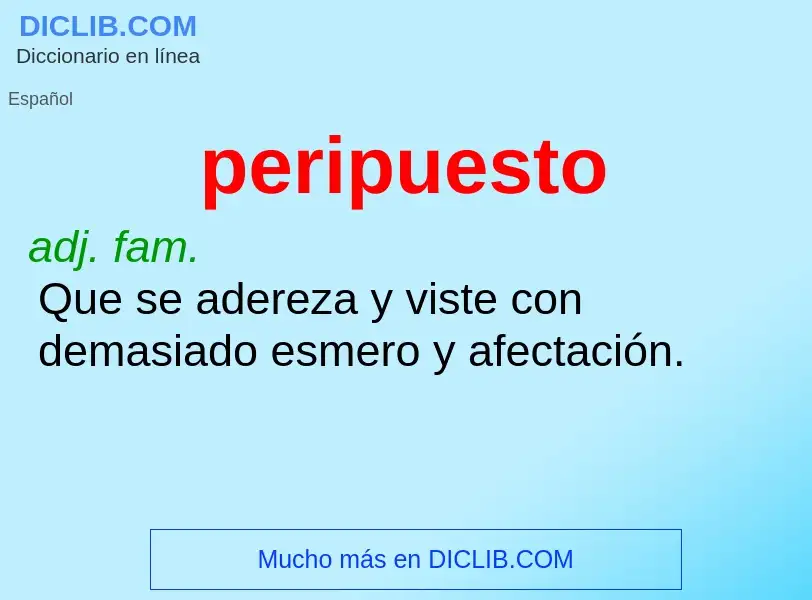 Wat is peripuesto - definition