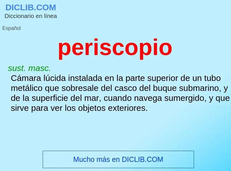 Che cos'è periscopio - definizione