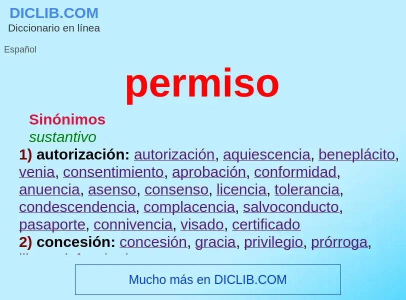 Wat is permiso - definition