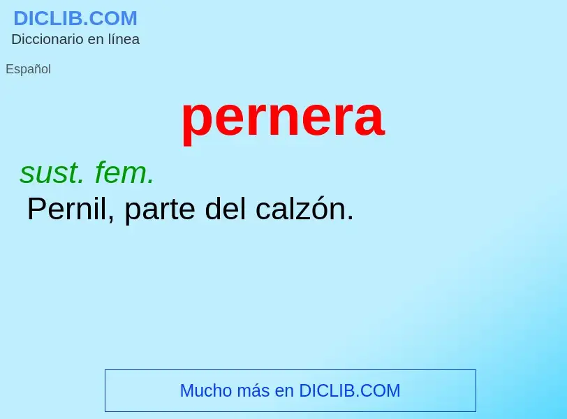 What is pernera - definition