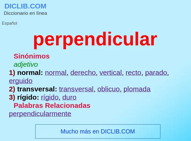 What is perpendicular - definition