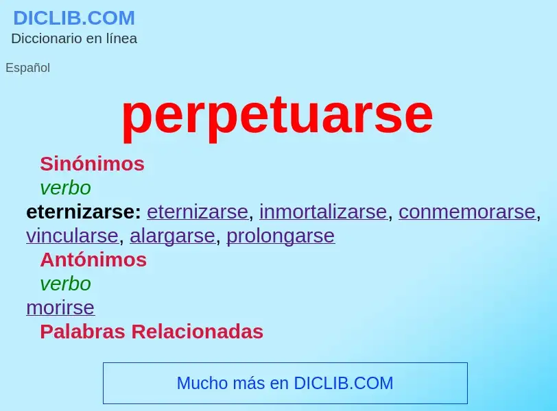 Wat is perpetuarse - definition