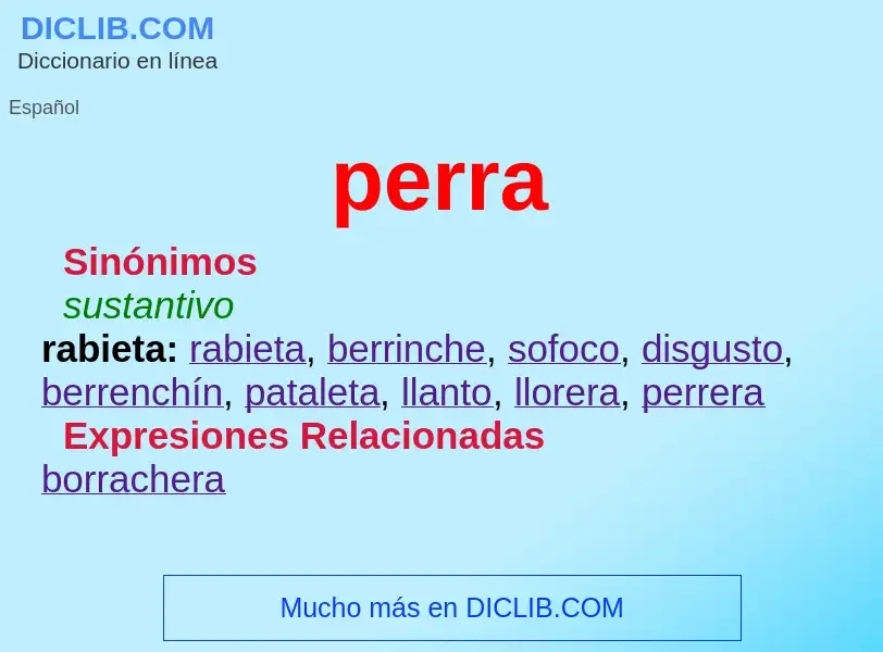 What is perra - meaning and definition