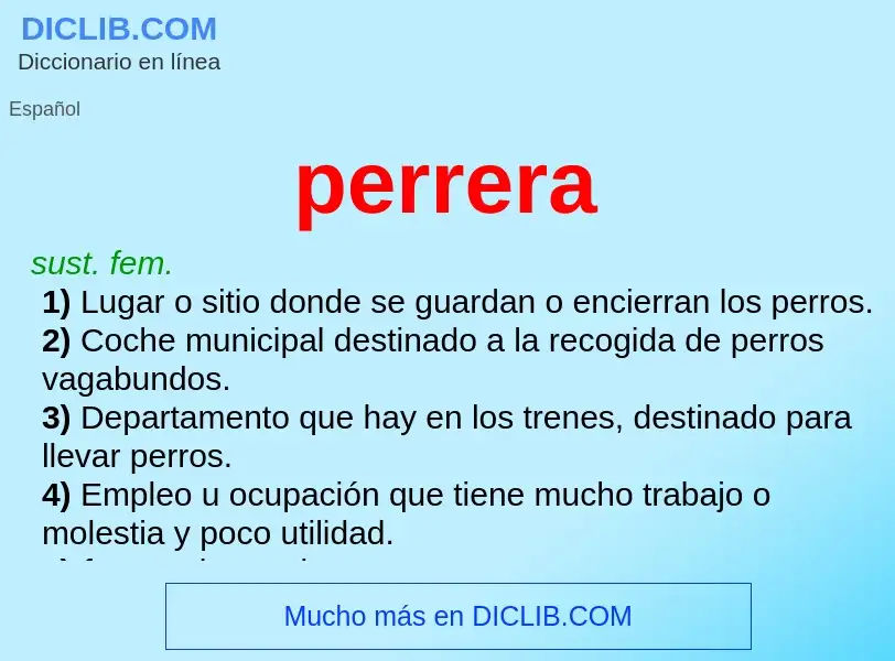 Wat is perrera - definition