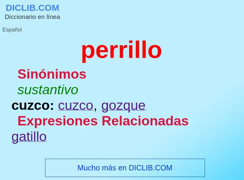 Wat is perrillo - definition