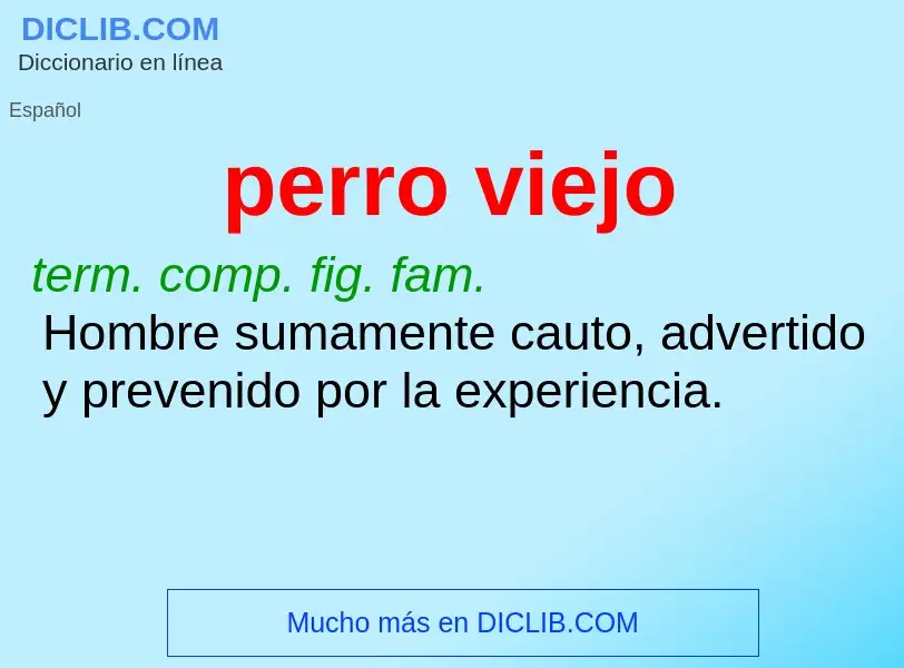 What is perro viejo - definition