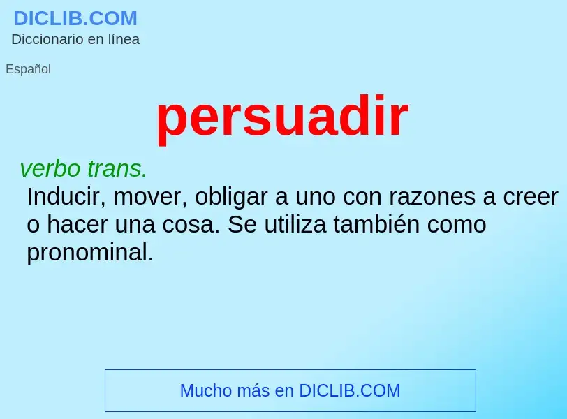 Wat is persuadir - definition