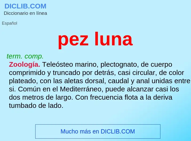 What is pez luna - meaning and definition