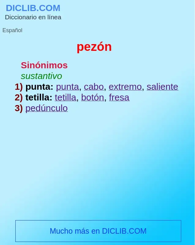 Wat is pezón - definition