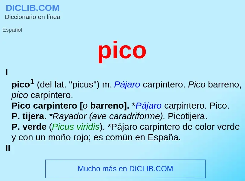 What is pico - definition