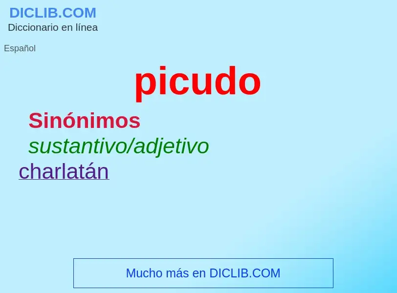 O que é picudo - definição, significado, conceito