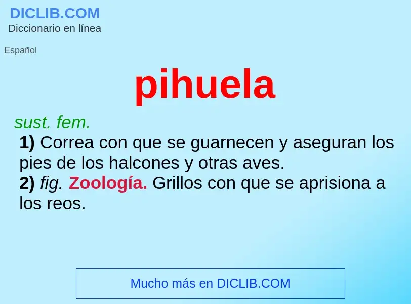 What is pihuela - definition