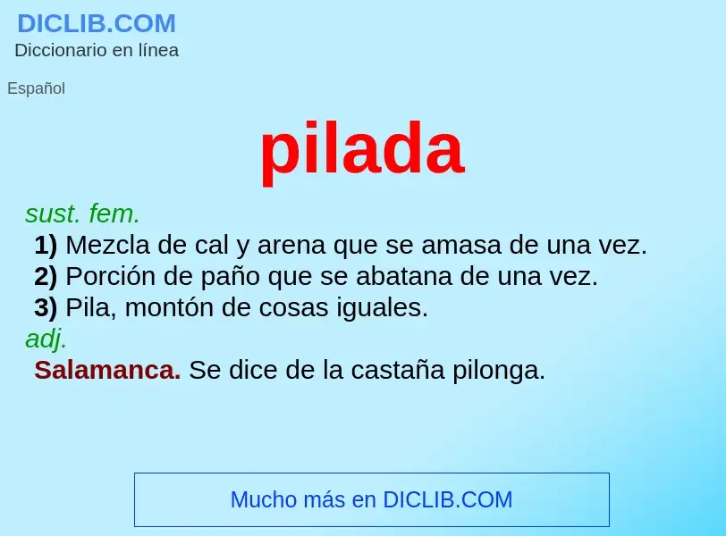 O que é pilada - definição, significado, conceito