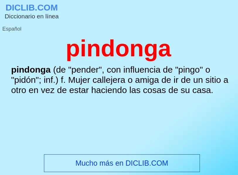 Was ist pindonga - Definition