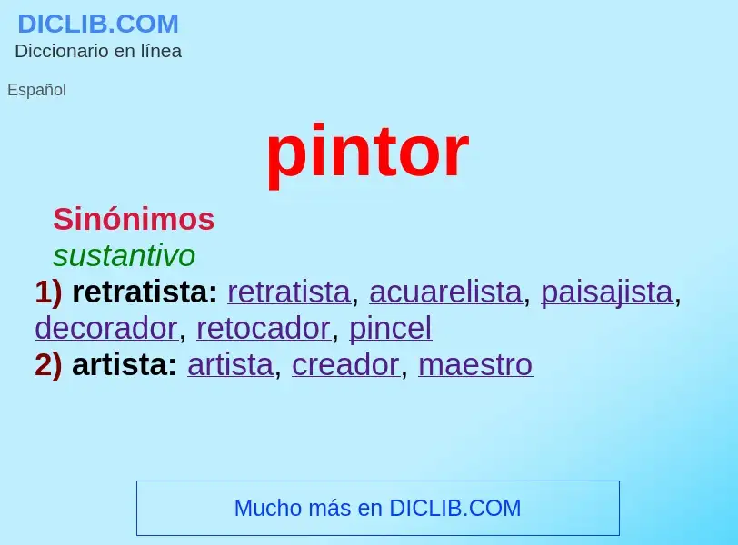 Wat is pintor - definition