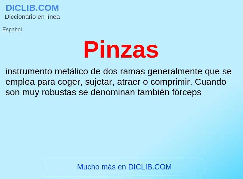 What is Pinzas - definition