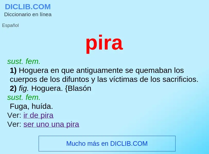 O que é pira - definição, significado, conceito