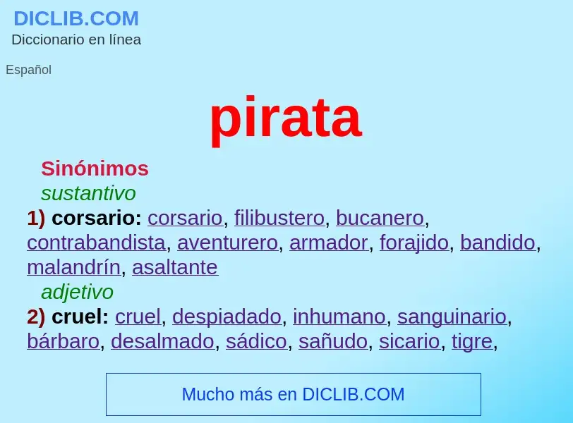 Wat is pirata - definition