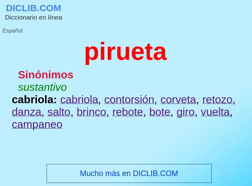 Was ist pirueta - Definition