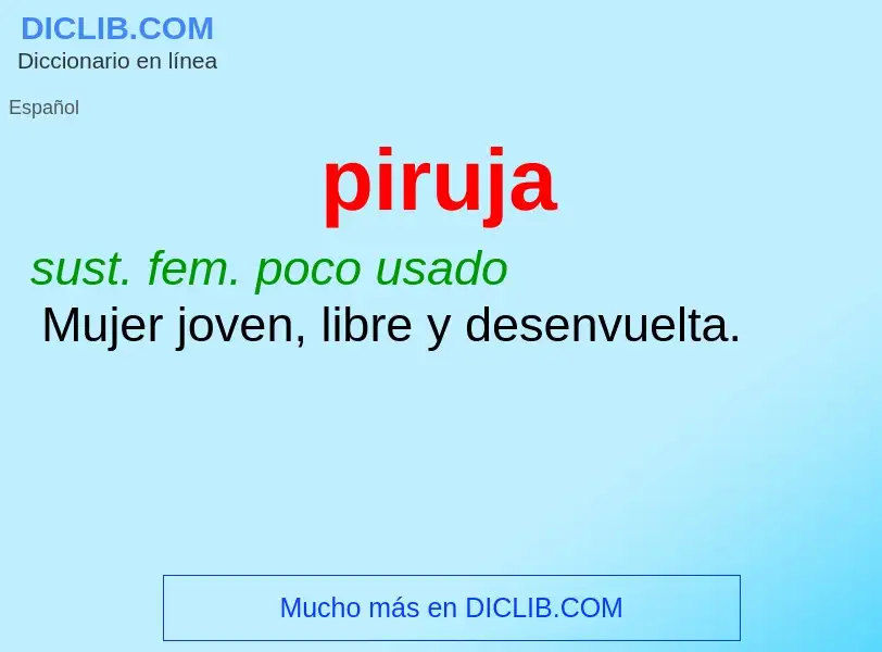 O que é piruja - definição, significado, conceito