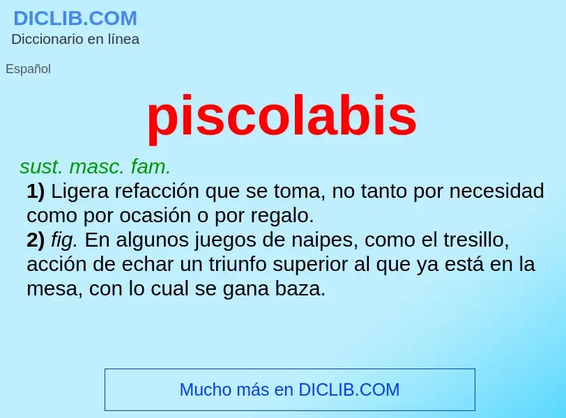 What is piscolabis - meaning and definition