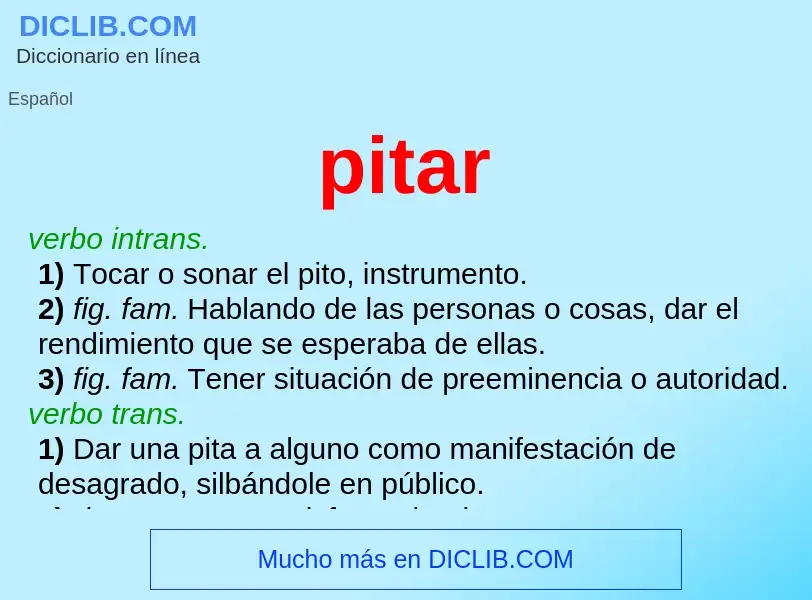 Was ist pitar - Definition