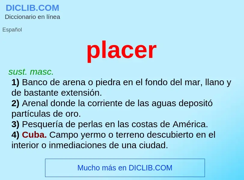 Wat is placer - definition