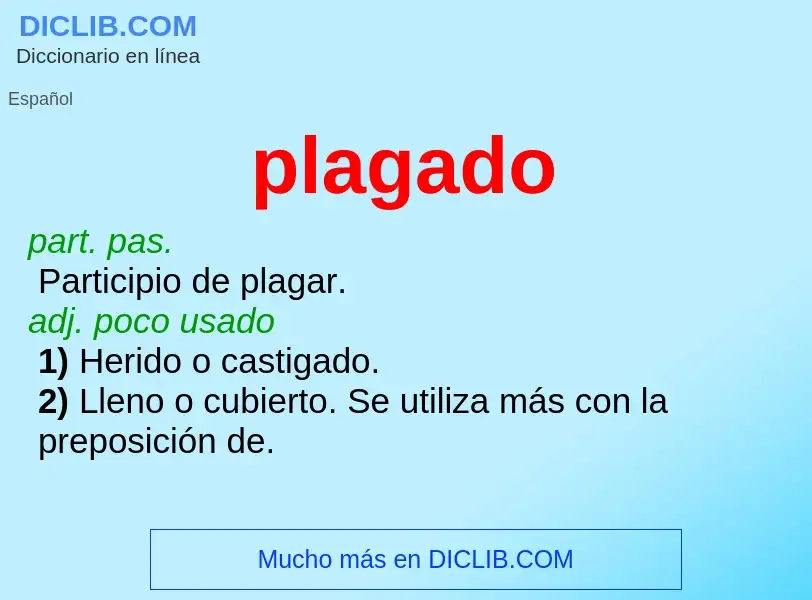 Wat is plagado - definition