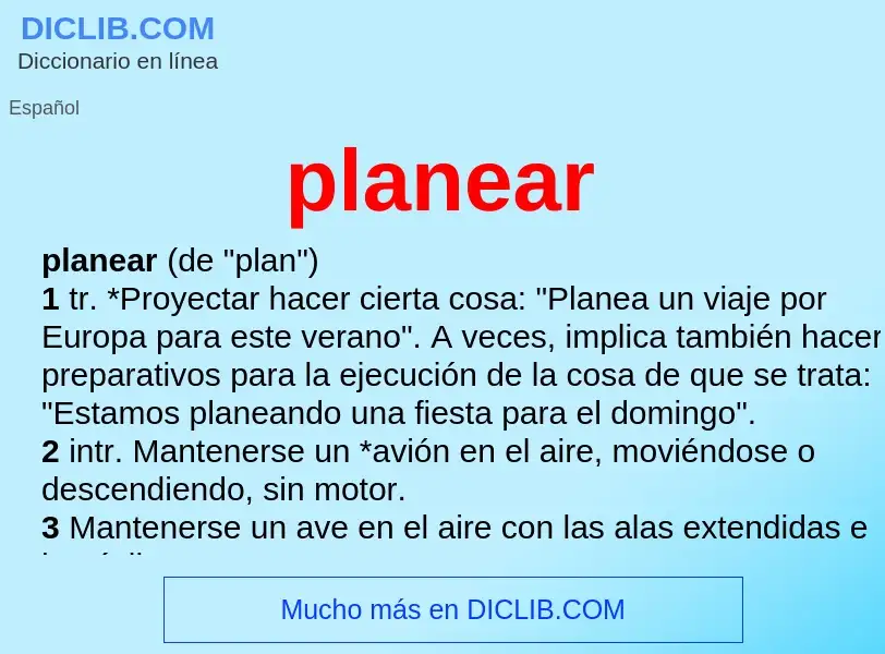 Wat is planear - definition