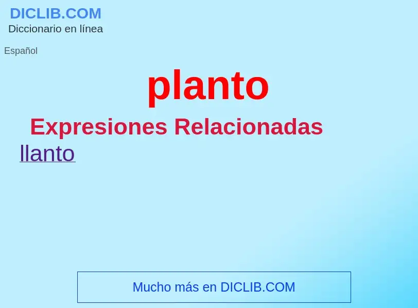 Wat is planto - definition