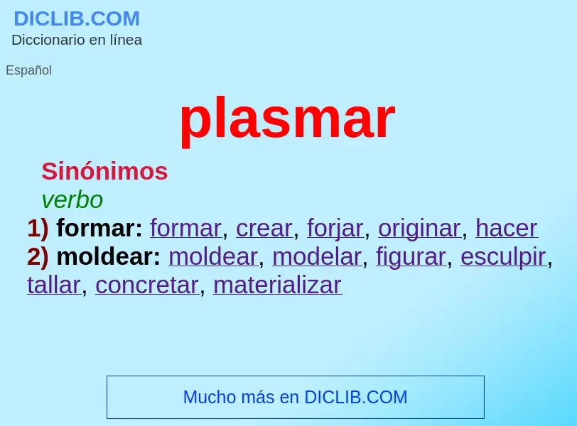 What is plasmar - meaning and definition