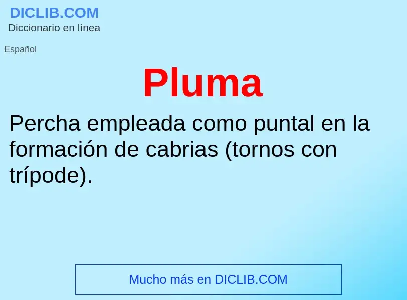 Wat is Pluma - definition