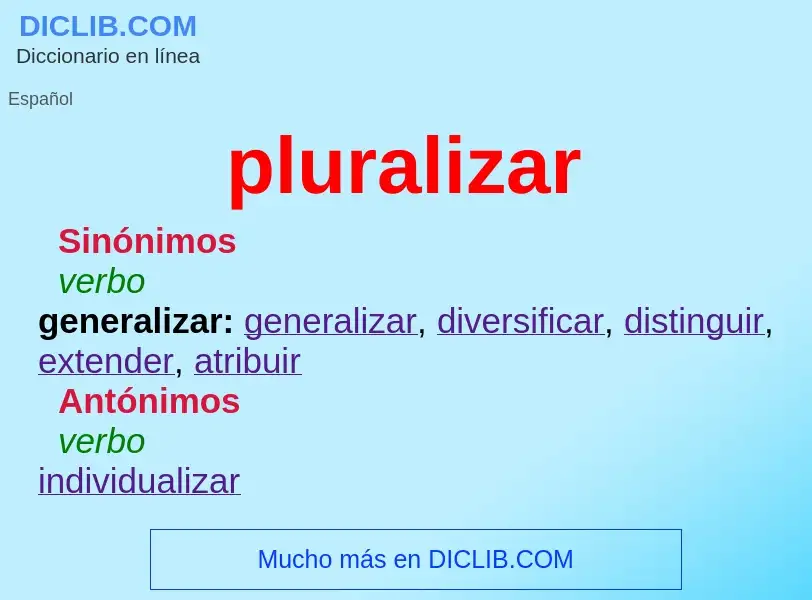 O que é pluralizar - definição, significado, conceito