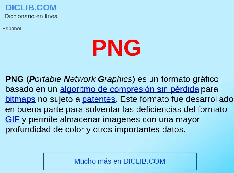 Wat is PNG  - definition