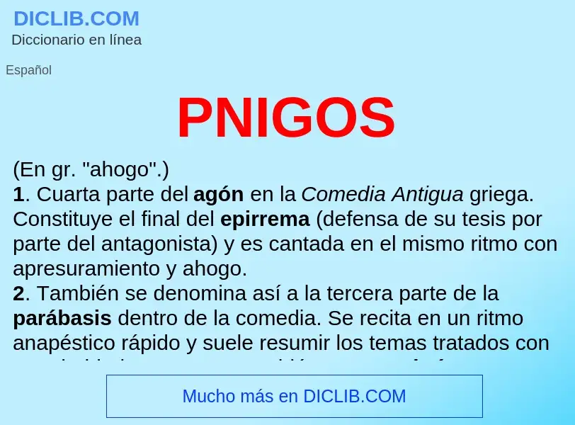 ¿Qué es PNIGOS? - significado y definición