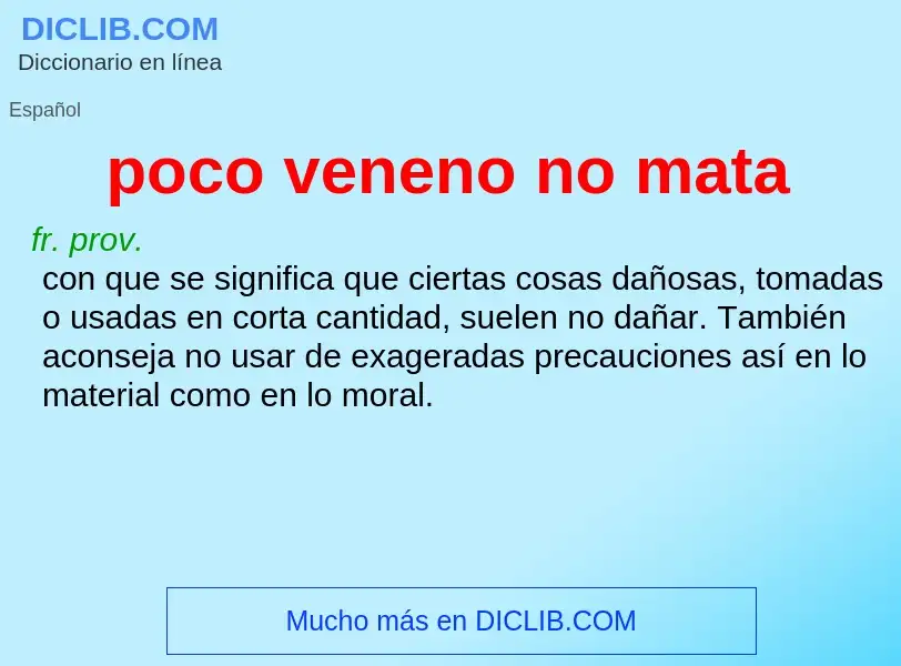 O que é poco veneno no mata - definição, significado, conceito