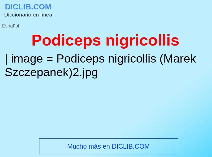 O que é Podiceps nigricollis - definição, significado, conceito