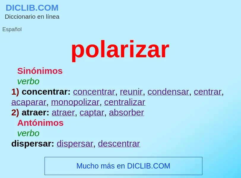 Wat is polarizar - definition