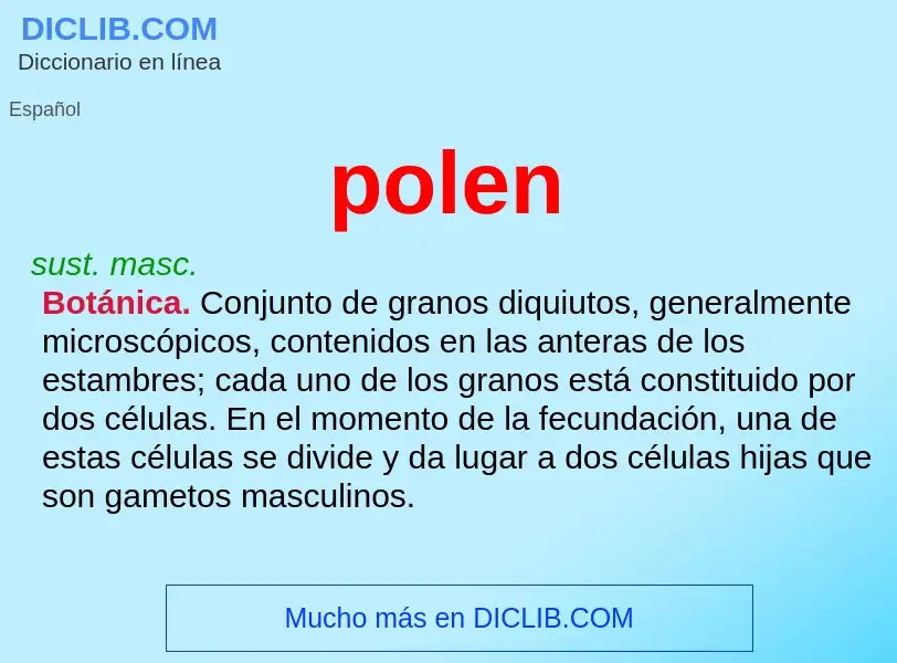 What is polen - definition