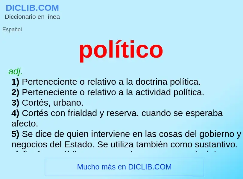 Wat is político - definition