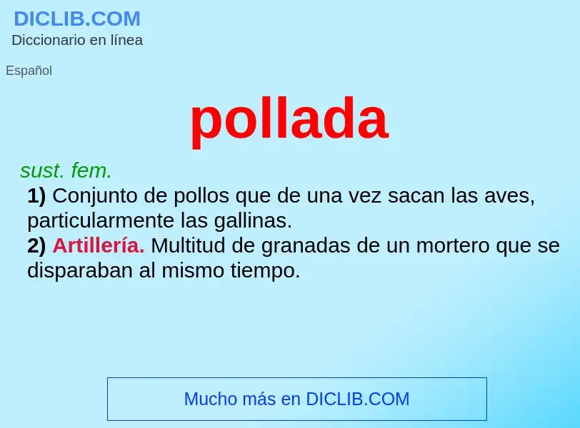 What is pollada - meaning and definition