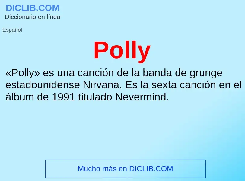 Wat is Polly - definition