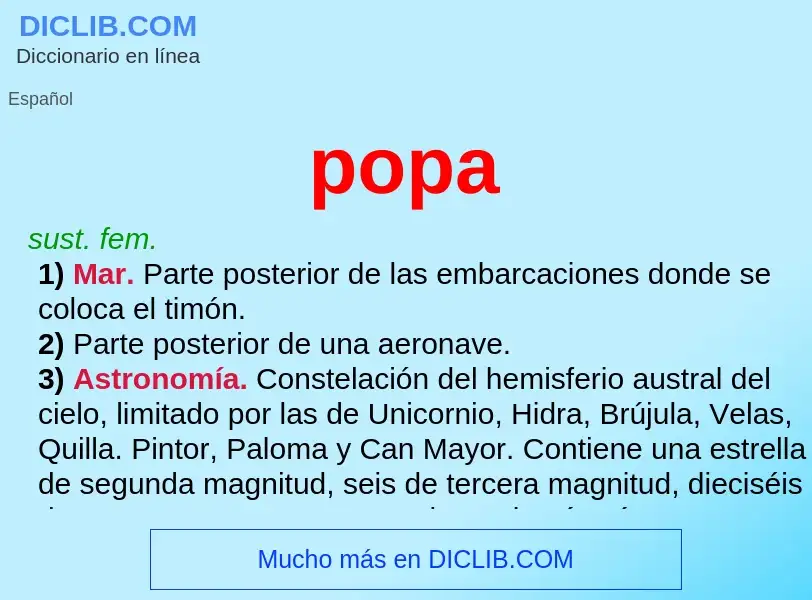 Wat is popa - definition