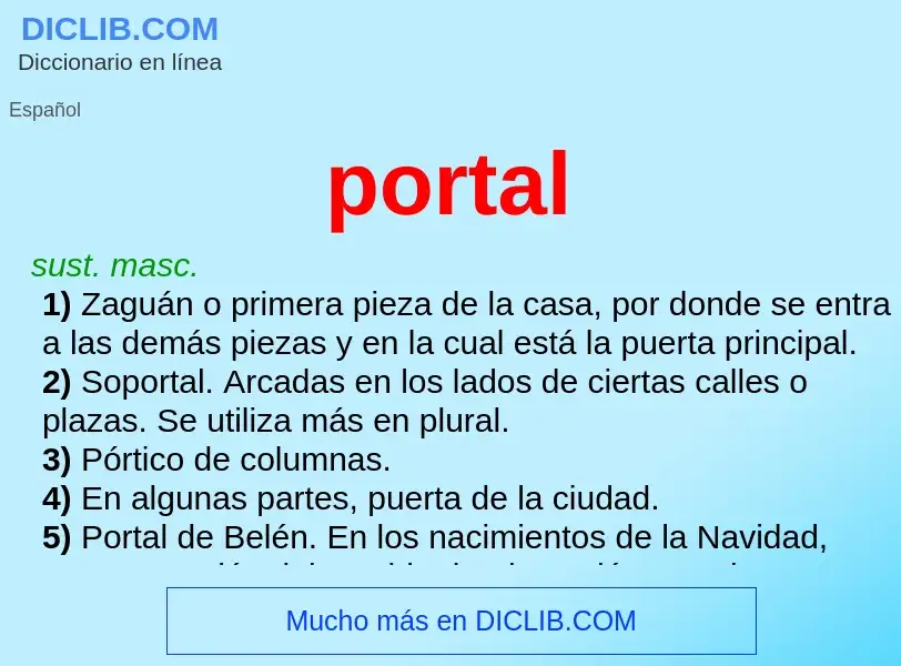 O que é portal - definição, significado, conceito