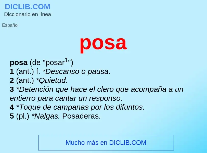 Wat is posa - definition