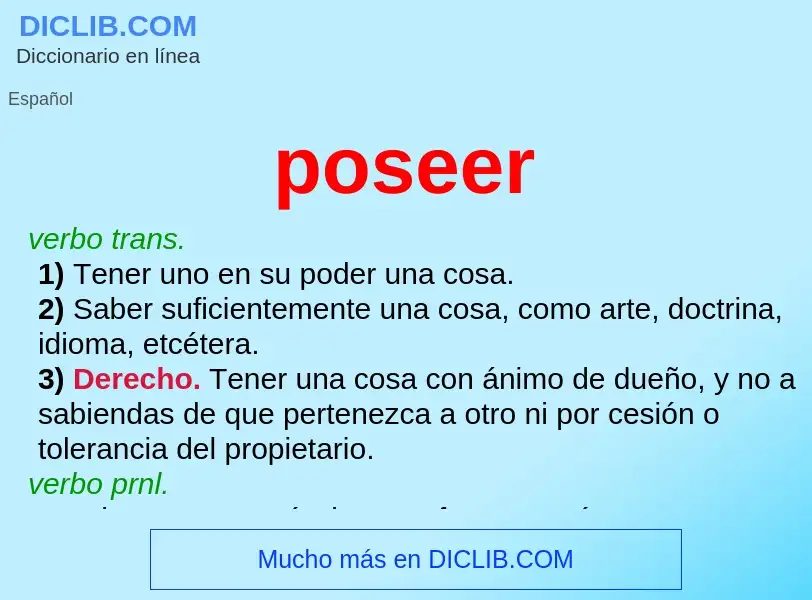 Wat is poseer - definition