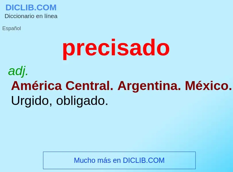 O que é precisado - definição, significado, conceito