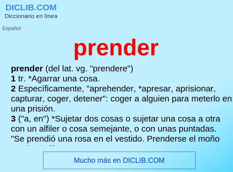 Wat is prender - definition